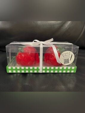 Lang Strawberries Salt and Pepper Shakers - Lang Strawberry Salt and Pepper